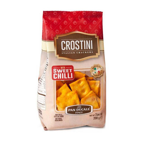 Image of Sweet Chili Crostini 7.04 oz from Pan Ducale, showcasing its packaging and branding.